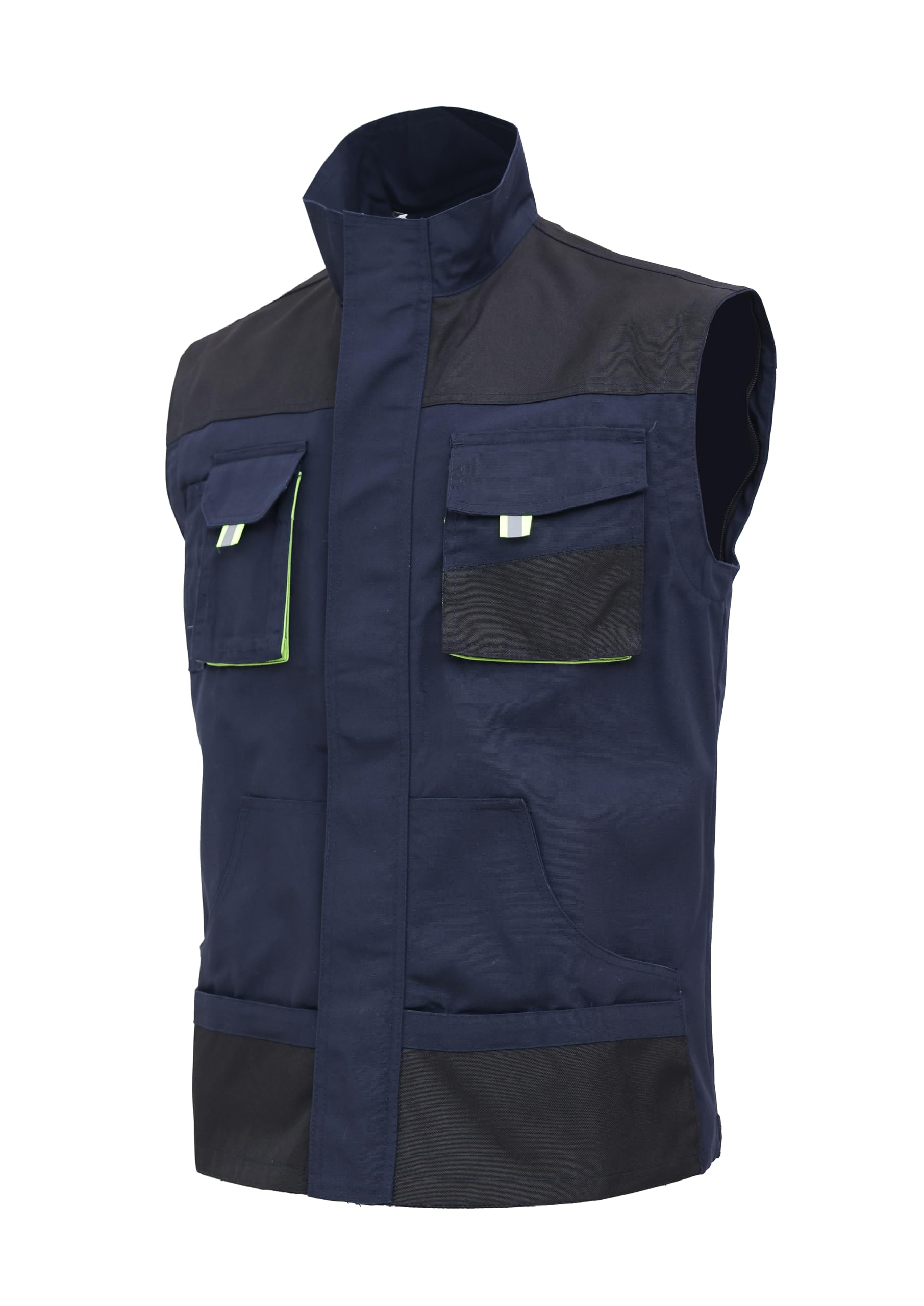 WORK IDEA Veste de travail multi-poches en toile robuste pour hommes