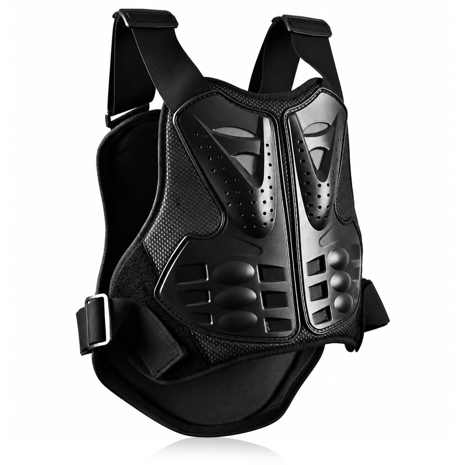 Chaleco Protector para Pecho y Columna Vertebral, Armadura Moto Anticaídas Ajustable, Equipamiento de Protección para para Motocross, Ciclismo, Esquí, Equitación, Skateboard