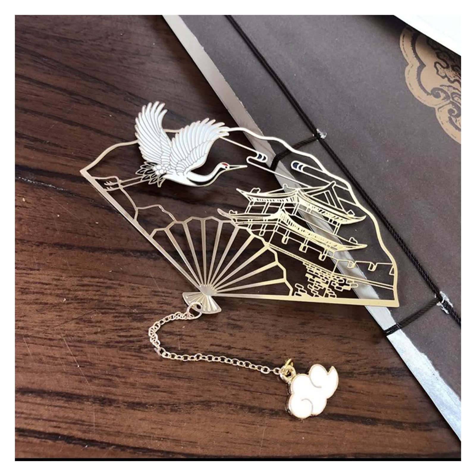 Lesezeichen Lesezeichen des Metalls einzigartiges klassisches altes chinesisches Lesezeichen mit handgemachtem Quaste for Buchliebhaber Geschenk Buch Markierungen (Color : D)