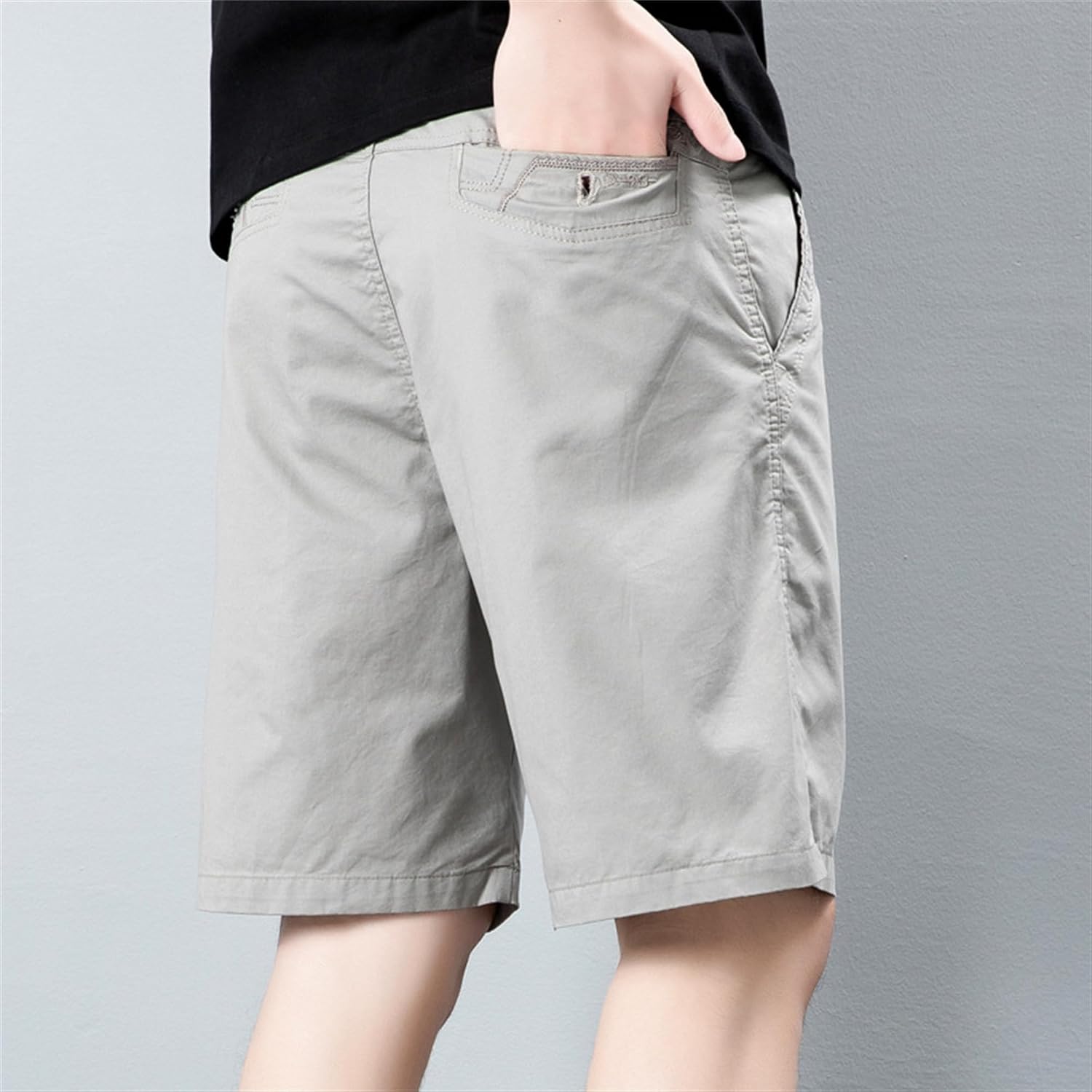 Men's Breathable High Street Cargo Shorts Casual Lightweight Classic Leisure Shorts Outdoor Dry Comfort Beach Short