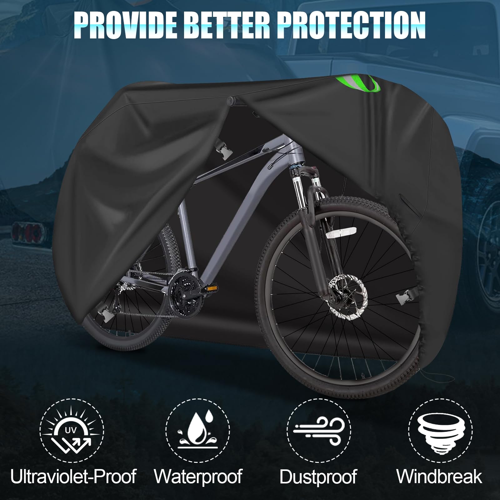 Rear Bike Rack Waterproof Heavy Duty Bike Cover For Transport