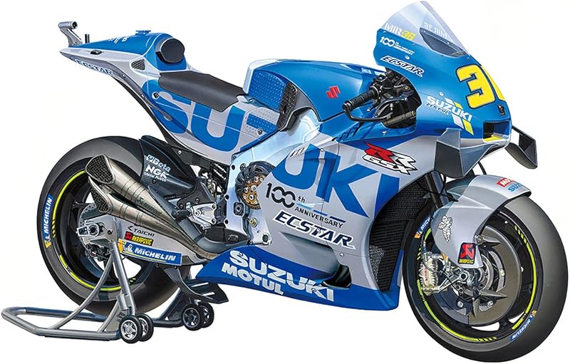 Vehicle 14139 1:12 Team Suzuki ECSTAR GSX-RR 2020 Faithful Replica Plastic Kit, Crafts, Model Kit, Assembly, Unpainted, Multicoloured