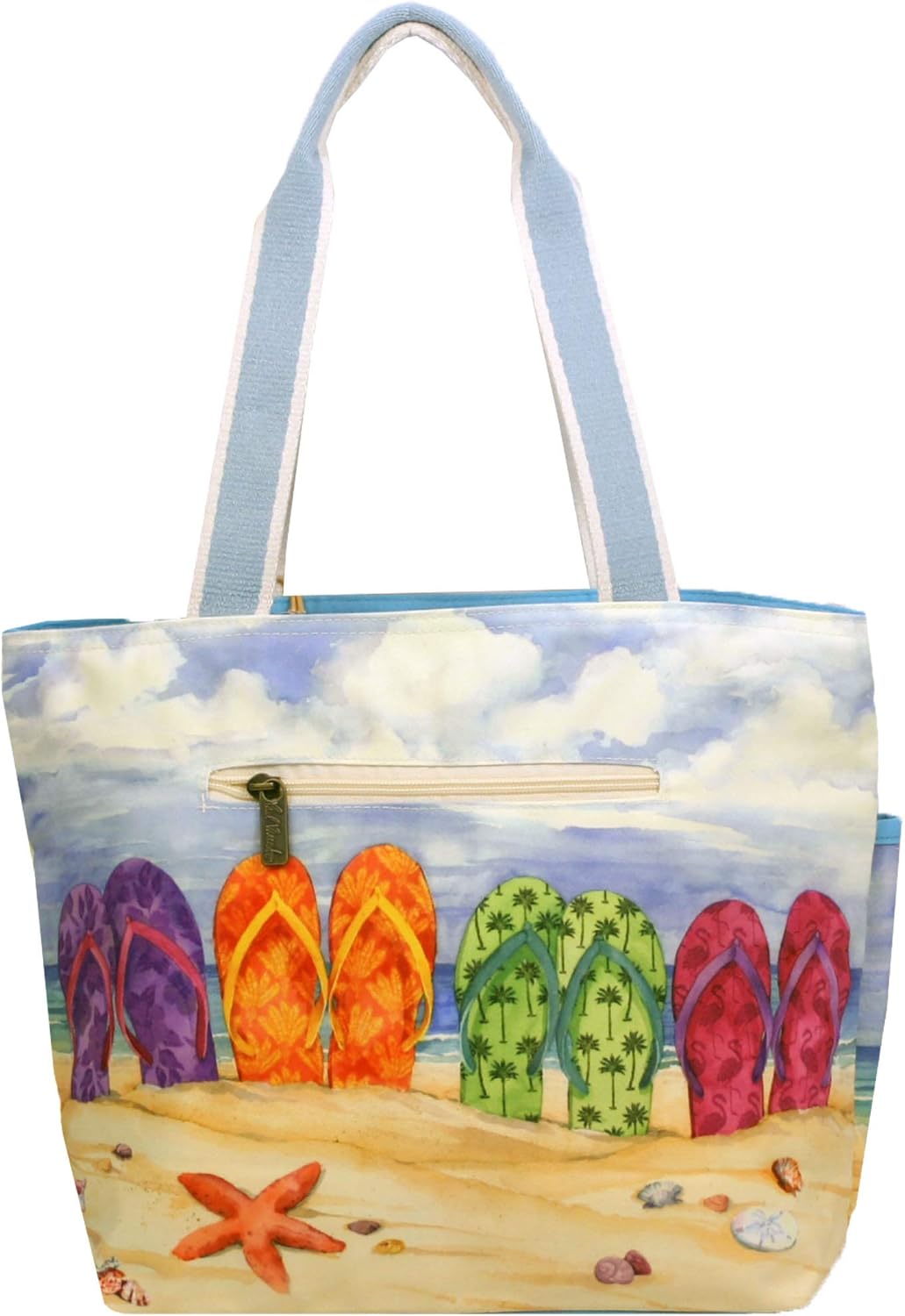 Paul Brent Flip Flop Utility Tote Bag, Multicoloured