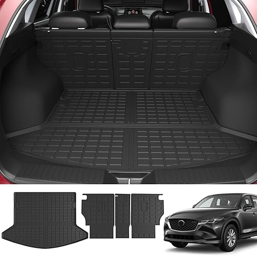 Revestimiento de carga compatible con Mazda CX-5 2017-2022, protector de asiento trasero de elastómero termoplástico, repuesto para accesorios Mazda