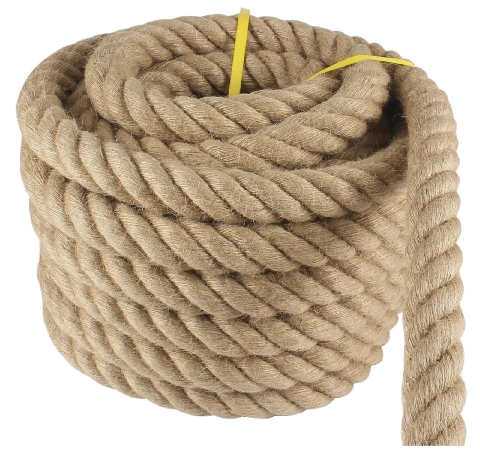Cuerda de Yute, Cuerda de Lino, Cuerda de jardín Cuerda de Yute de 20 mm for jardinería, Manualidades y envoltorios.(10m)