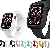 Vista 13 de Miimall Funda compatible con Apple Watch de 1.77 pulgadas, funda delgada de poliuretano termoplástico antiarañazos, funda protectora para Apple
