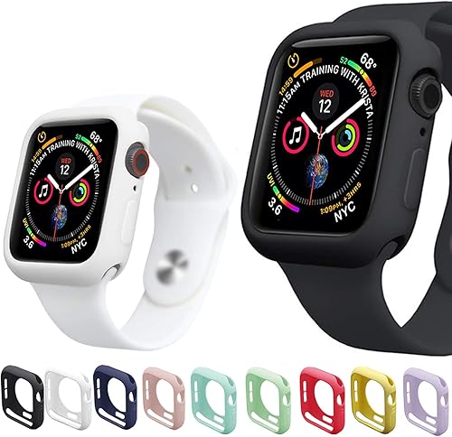 Miniatura 13 de Miimall Funda compatible con Apple Watch de 1.77 pulgadas, funda delgada de poliuretano termoplástico antiarañazos, funda protectora para Apple