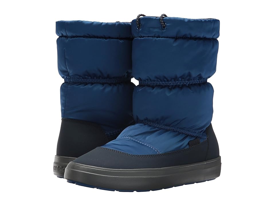 

Crocs Lodge Point Shiny Pull-On (Blue Jean/Navy) Women's Boots