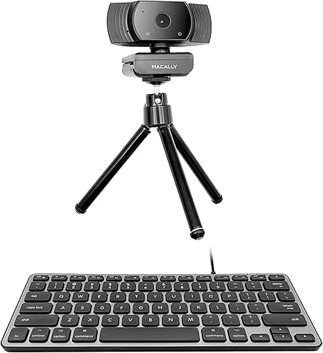 Macally Backlit Compact Keyboard and a 1080P Webcam, Ultimate Mac Accessories