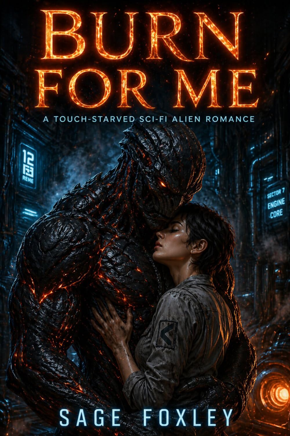 Burn For Me: A Touch-Starved Sci-Fi Alien Romance: 1 (Terminus Station Aliens)