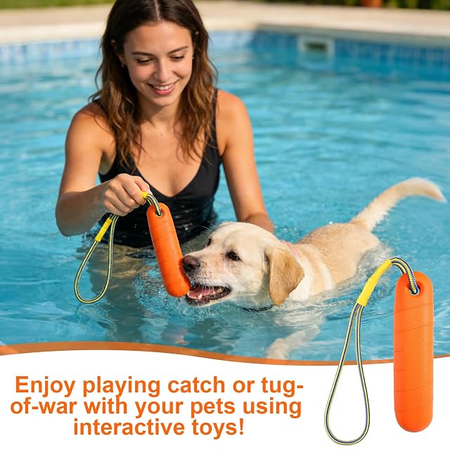Foto 7 de 7 de GOSHIES Juguete flotante para perros, 22 cm, juguete de agua para perros