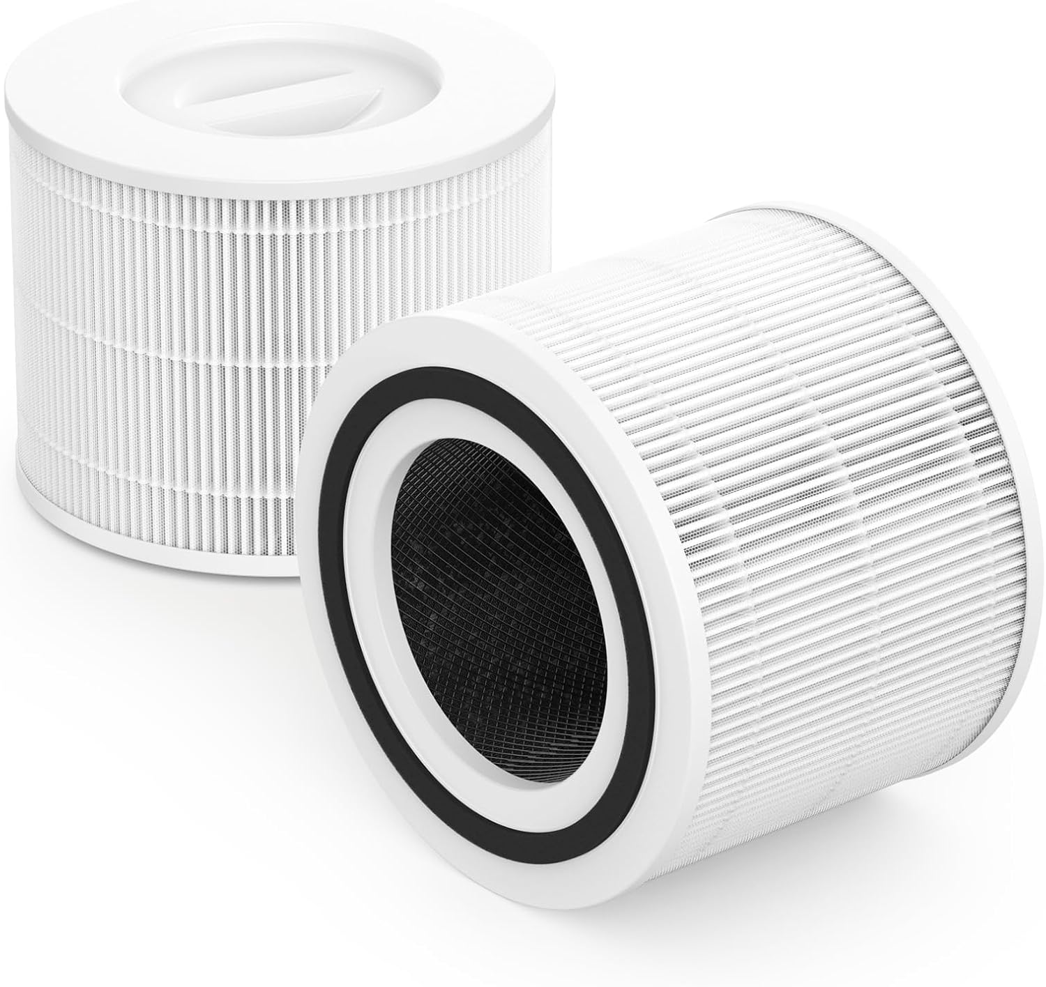 2 Pack Core 300 Replacement Filter Compatible with Levoit Core 300, Core 300S, Part# Core 300-RF, White
