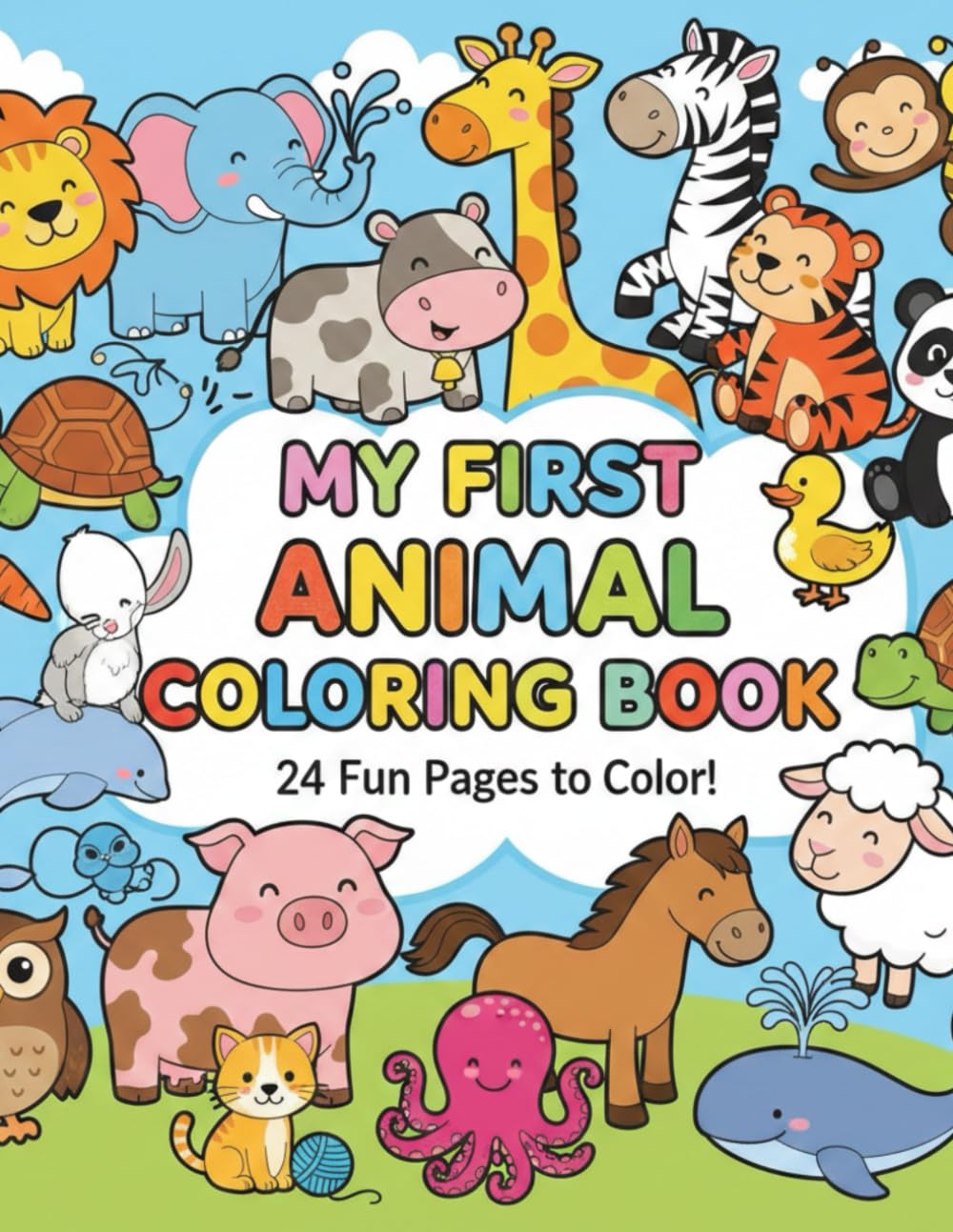 MY FIRST ANIMAL COLORING BOOK