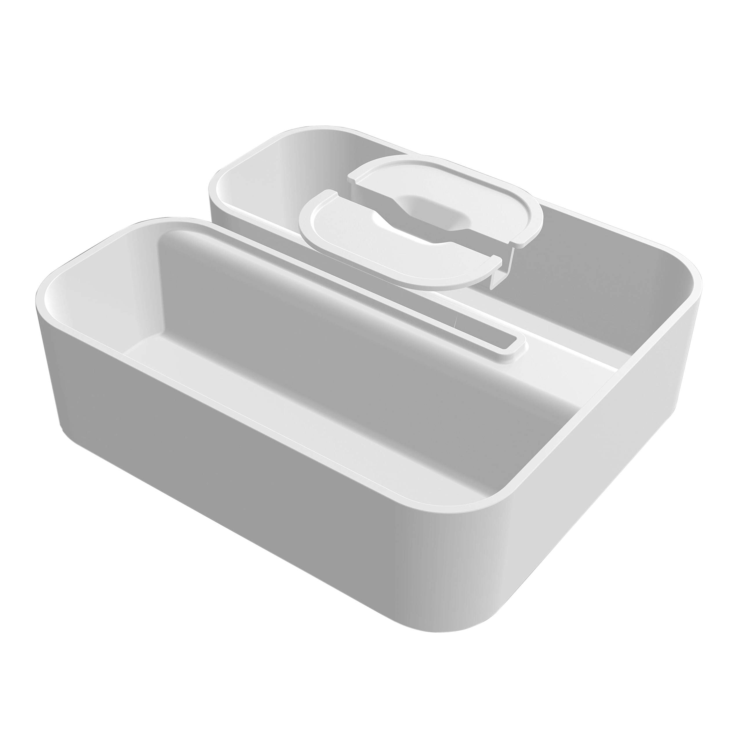 TIGER 2-Store, Contenitore per doccia, Cestello Doccia Agganciabile, Bianco