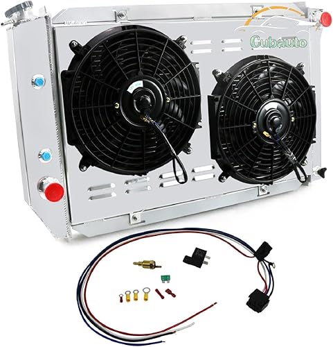 Miniatura 2 de Radiador de aluminio completo CC138 para Ford Mustang GT LX SVT Foxbody Thunderbird y Mercury Capri Cougar y Lincoln Continental Mark VII 5.0L V8,3