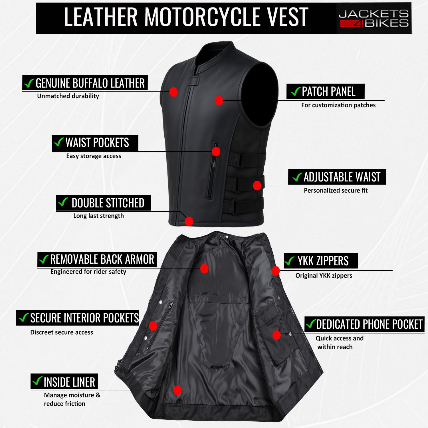 Amazon.co.jp: メンズ Armorバイカーオートバイレザー 調節可能な