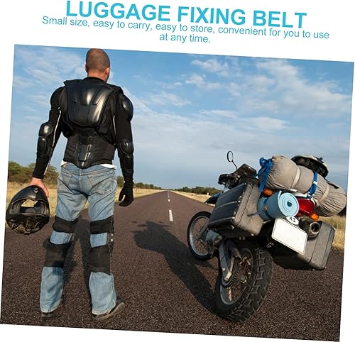 Miniatura 7 de Toddmomy 15 piezas de gancho elástico de carga cinturón fijo de carga cuerda de fijación de carga correa fija de amarre correa de motocicleta