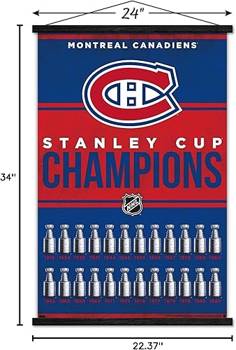 Miniatura 7 de Trends International NHL Montreal Canadiens - Póster de pared con marco magnético