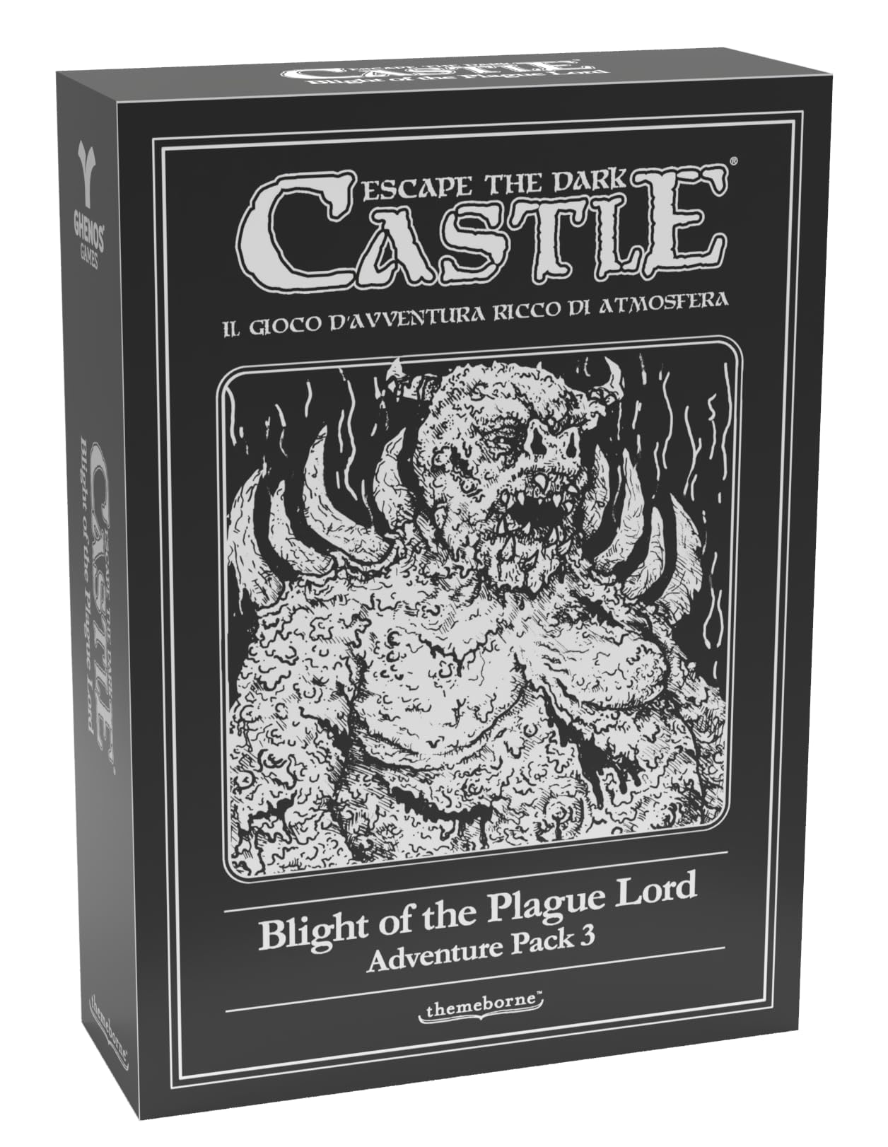 Ghenos Games Escape the Dark Castle EXP 3 Blight of the Plague Lord Expansion in Italian, Multi-coloured