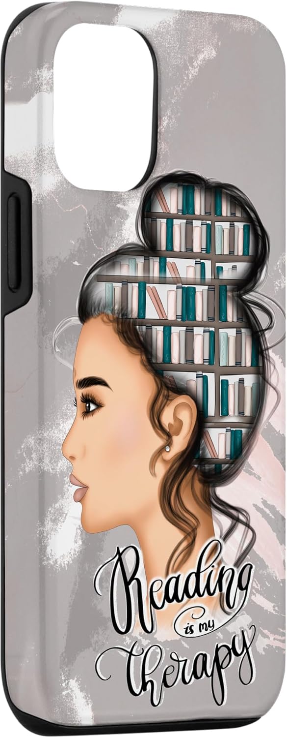 Librarian Motif Libary Books For Bookworm & Teacher Reading Case for iPhone 12/12 Pro