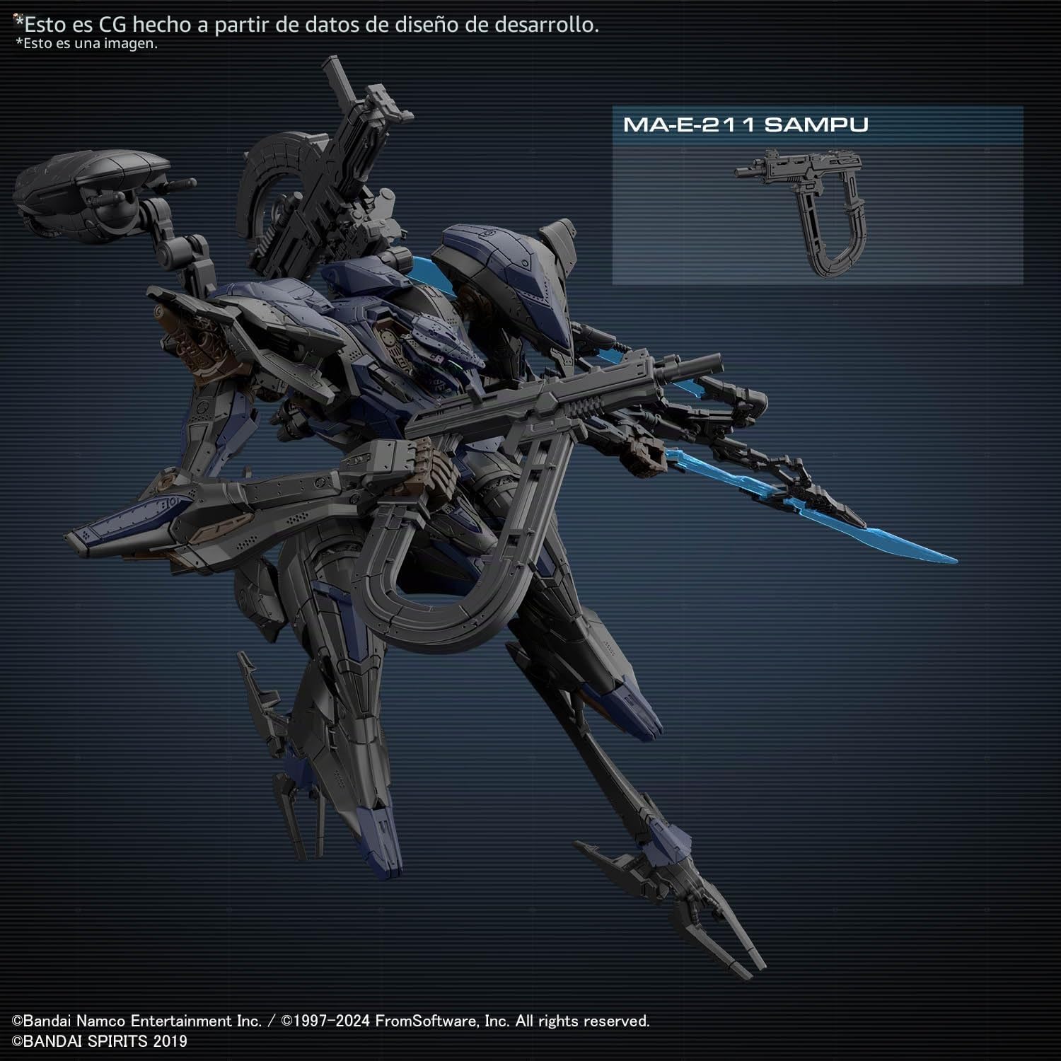 BANDAI Spirits 30 mm blindado Core Vi Fires of Rubicon Schneider NACHTREIHER/40E Steel Haze