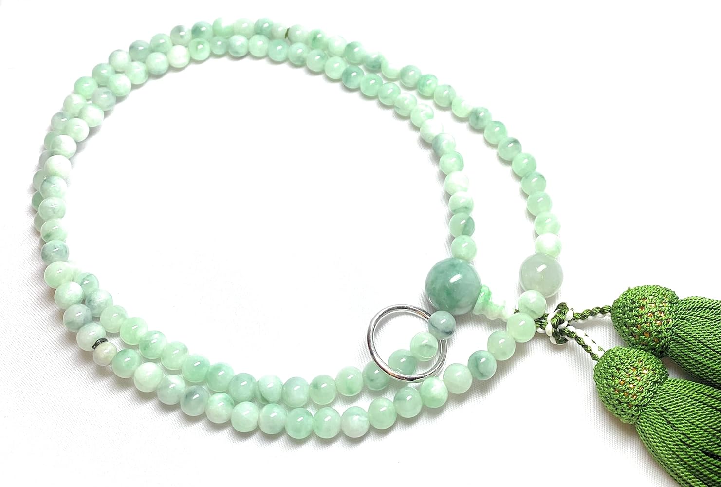 Amazon.co.jp: theory xyz 糸魚川翡翠 数珠 本蓮数珠 男女兼用