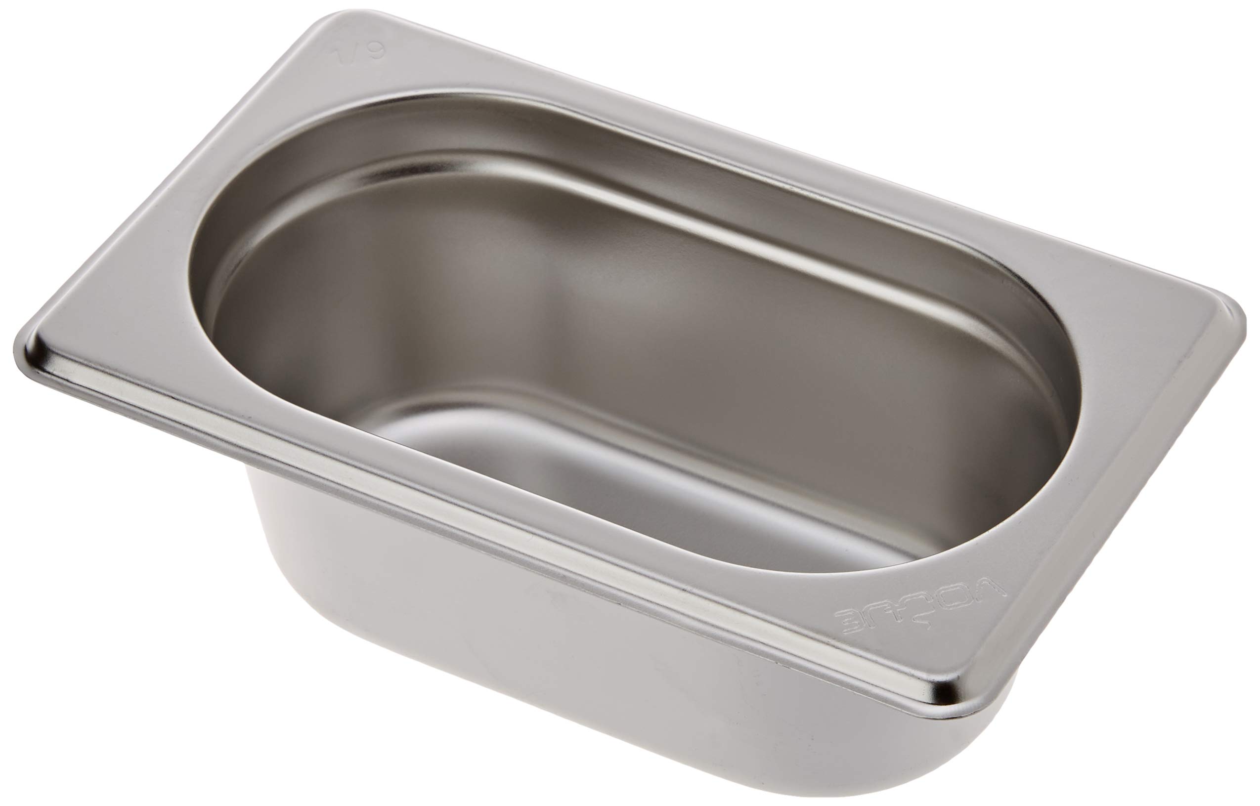 Bac Gastronorme Inox Vogue GN 1/9 - 65mm pour Conservation Alimentaire