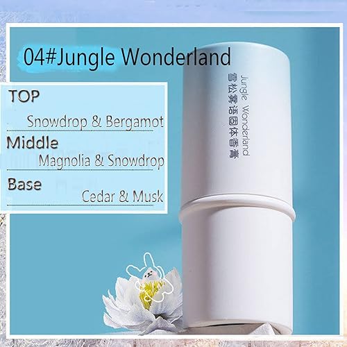 Miniatura 5 de Grospe Juego de 4 bálsamos sólidos, perfume, portátil, de bolsillo, perfecto para uso en viajes, perfume de fragancia natural para hombres y mujeres