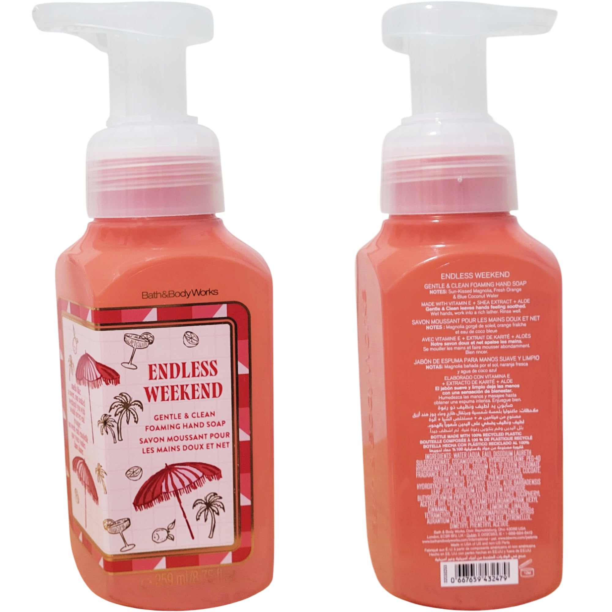 Bath & Body Works Foaming Hand Soaps 259ml, 4-Pack (Paradise