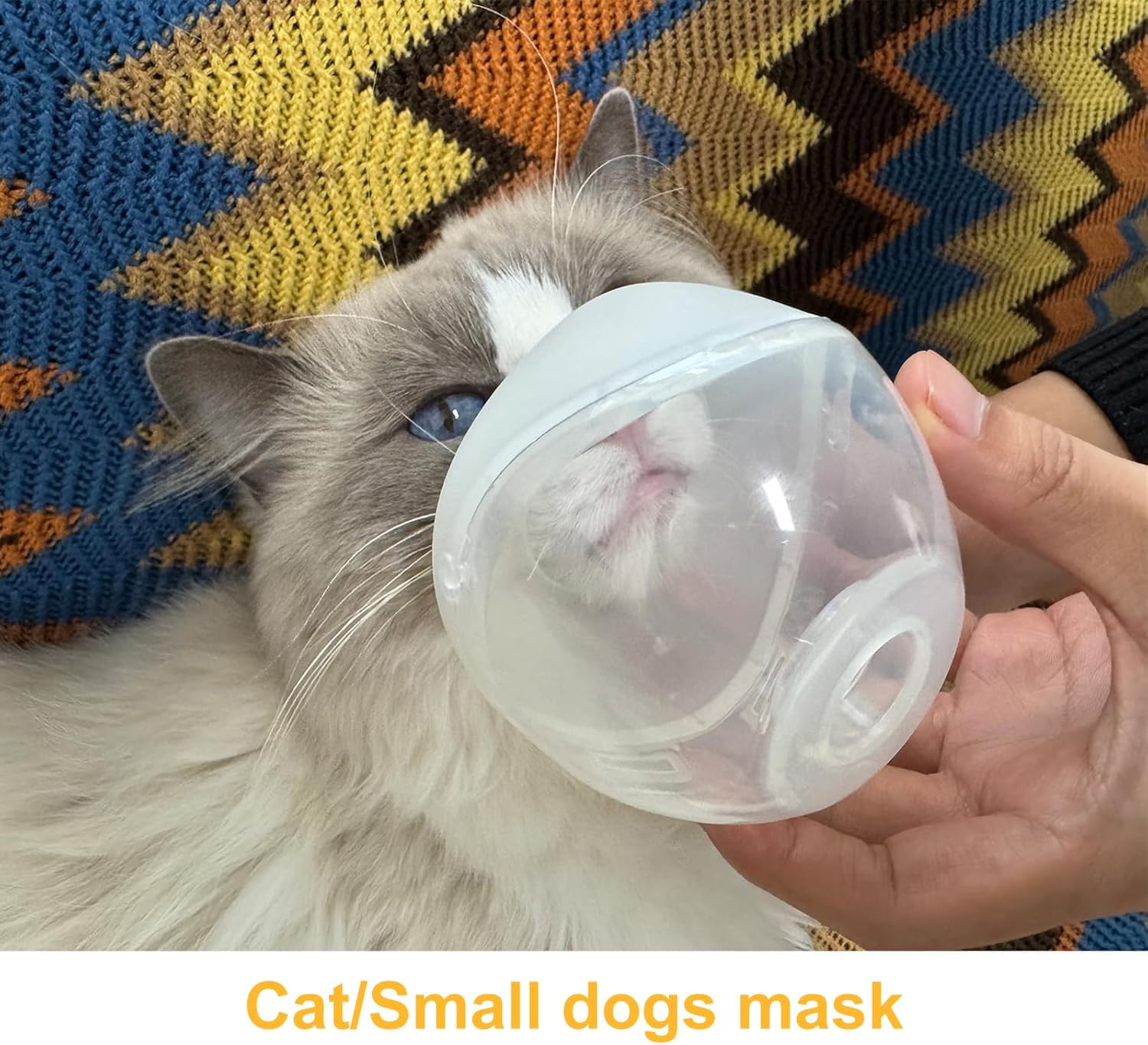 Cat Nebulizer Cup and Inhaler Mask for Cats, White, Pet Oxygen Mask for Cats, Puppies and Small Dogs (S)