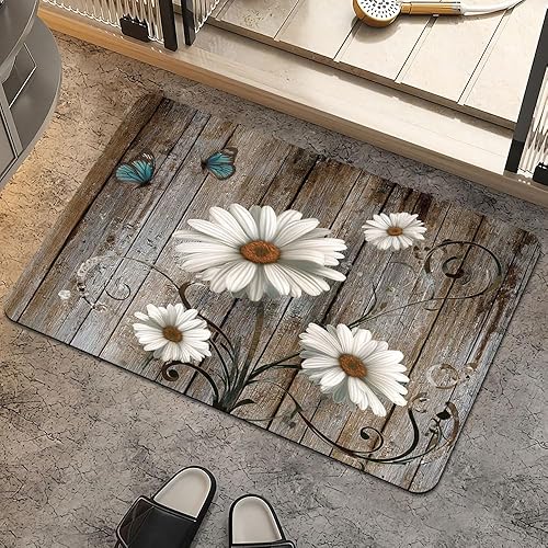 Miniatura 35 de Alfombra de baño, antideslizante, de secado rápido, súper absorbente, delgada, para debajo de la puerta, fácil de limpiar, alfombra de ducha