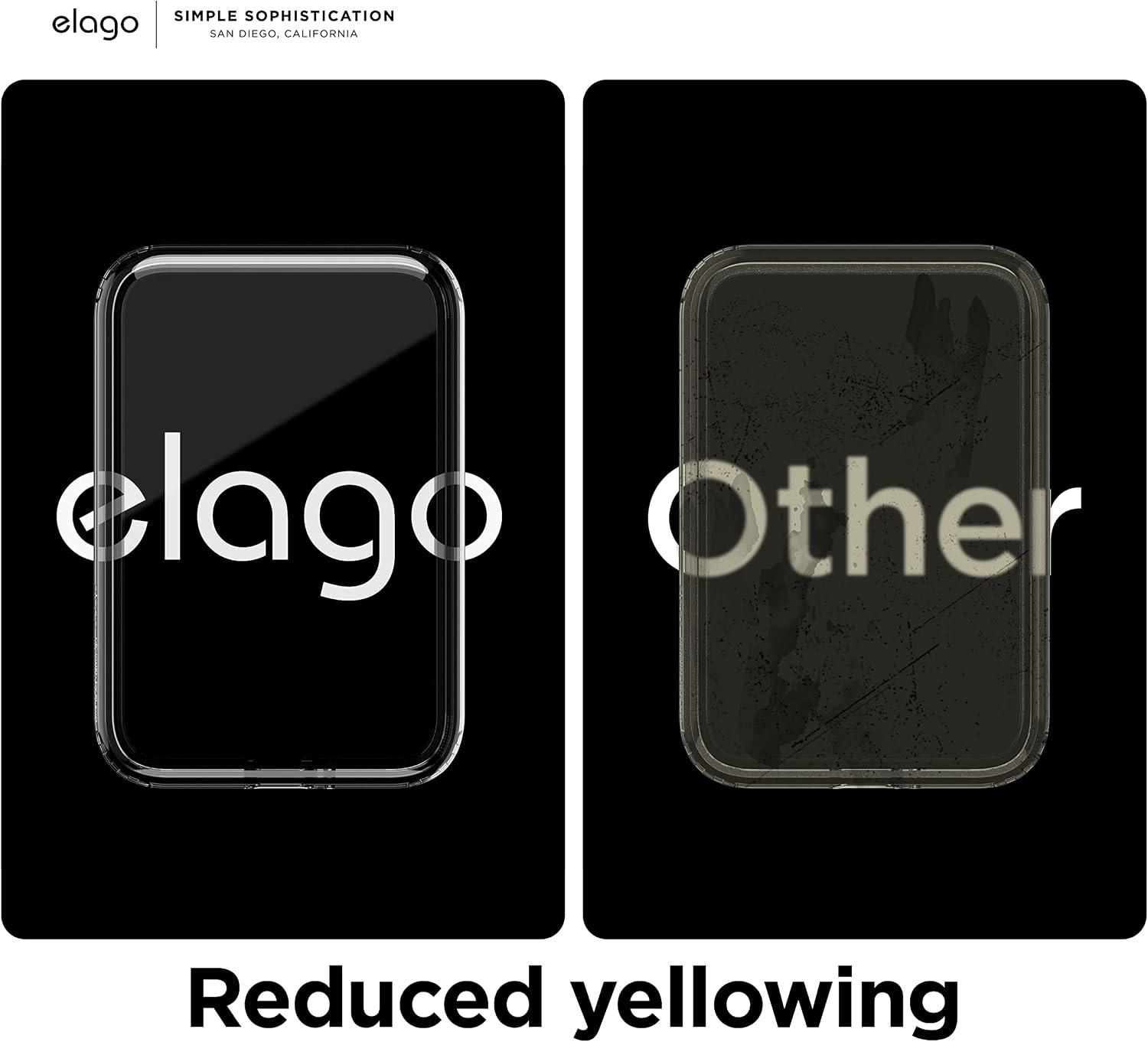 elago Hybrid Clear Case Compatible with MagSafe Battery Pack - PC + TPU Hybrid Technology, Anti-Yellowing, Crystal Clear, Shockproof Cover, Protective Case (Transparent)