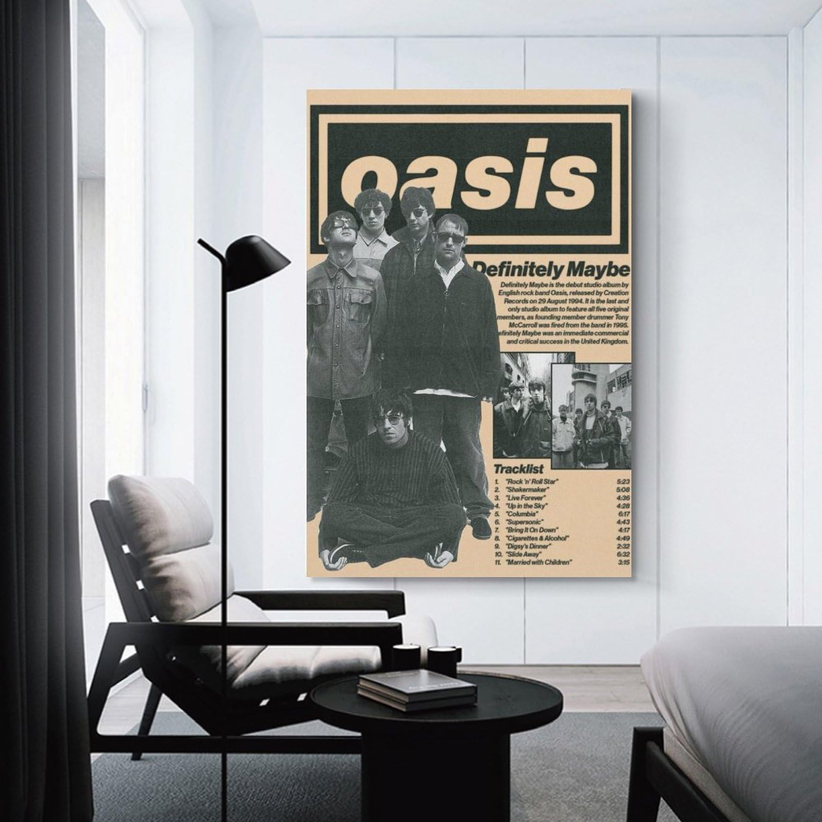 Poster Su Tela Set Di 7 Copertine Album Oasis – Decorazione Da Parete 30x45 Cm Senza Cornice, Per Camera, Ufficio E Regalo