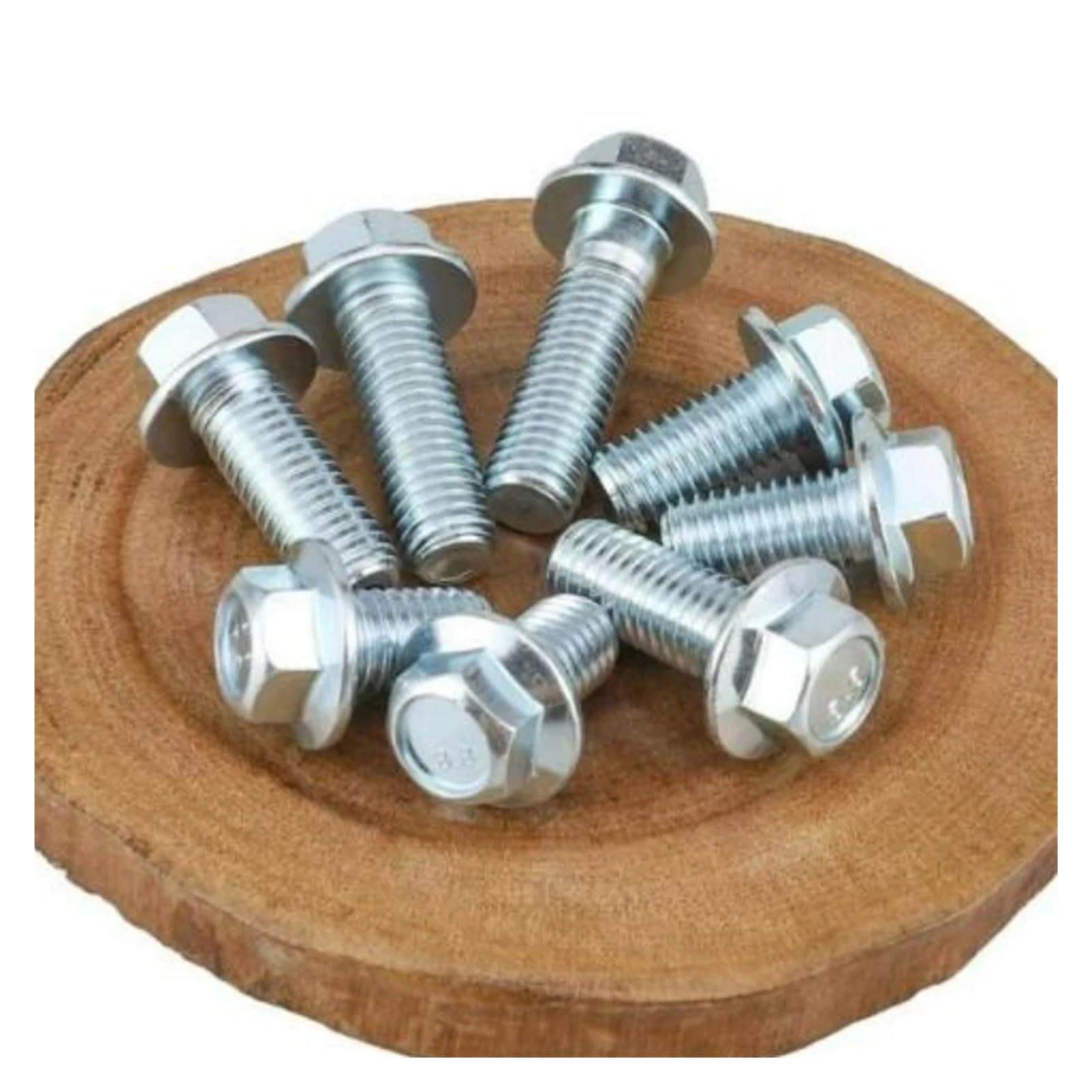 5-100 viti a flangia esagonale M5, M6, M8, M10, M12, GB5787, zincate, grado 8,8, filettatura intera/semifilettata (90 mm, filettatura M8, mezzo filettato, 10 pezzi)