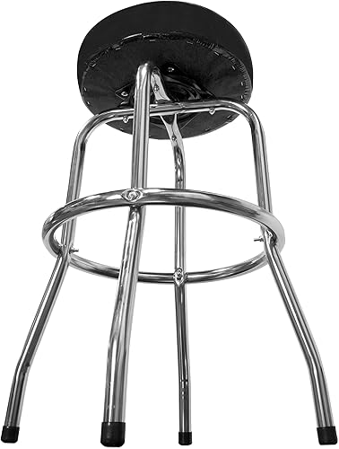 Miniatura 4 de WEN Taburete de bar cromado con capacidad de 300 libras