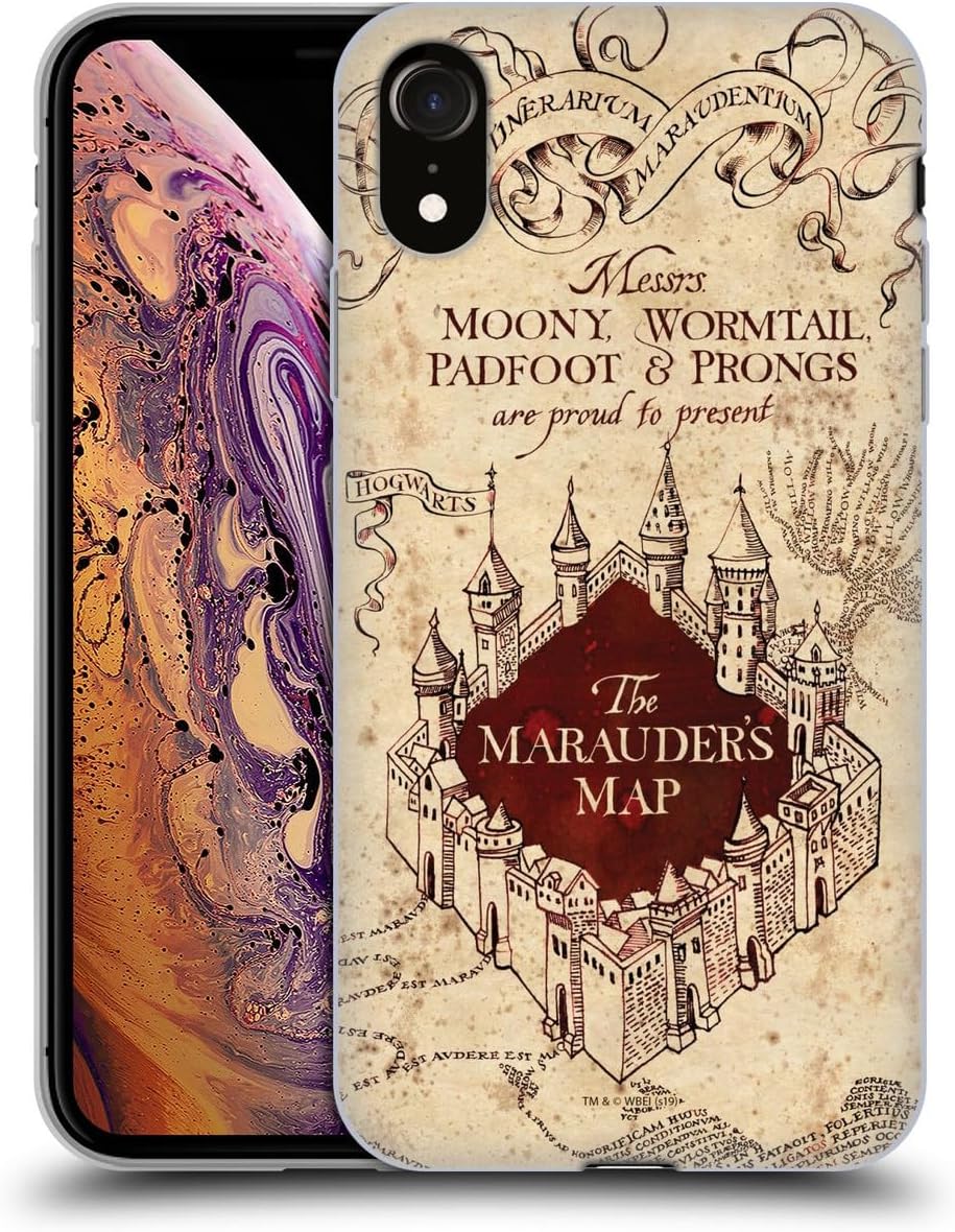 Head Case Designs Officially Licensed Harry Potter The Marauder's Map Prisoner of Azkaban II Gel Case [Military Grade Protection] Compatible with Apple iPhone 7/8 / SE 2020 & 2022
