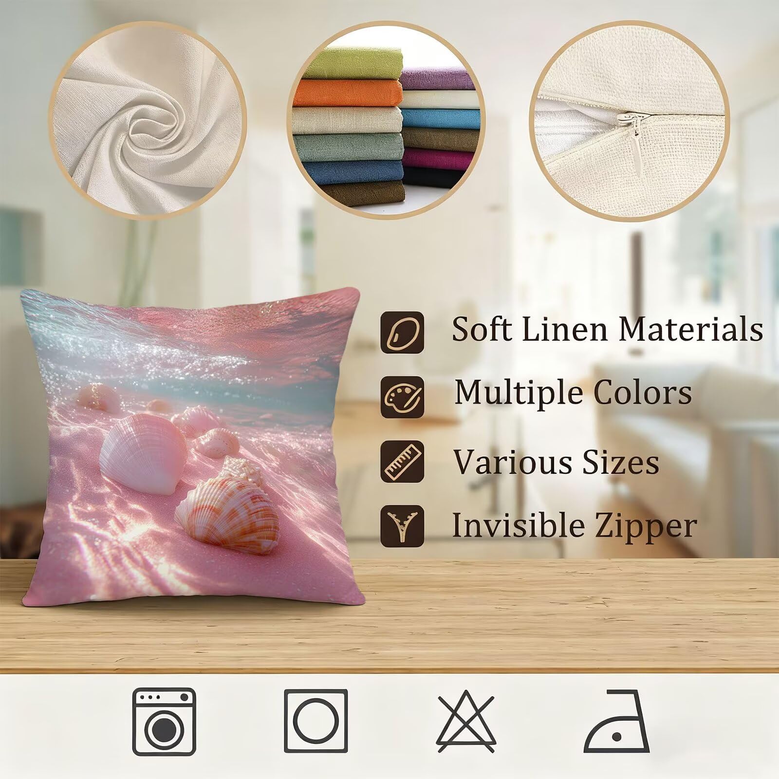 Rose Housse Coussin 60x60 RêVe Taie Oreiller 60x60 Lot de 4 Super Doux Protege Oreiller 60 x 60 Decoration Automne Taie D'oreiller Carrées Coussin Canape, pour Maison Chambre Canapé Chaise E - 631