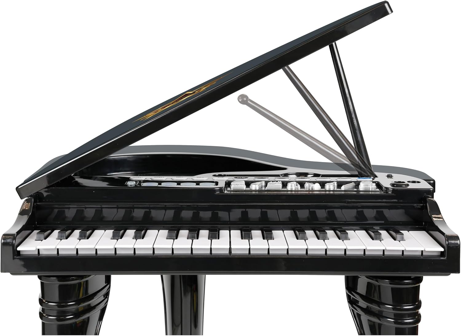 Winfun Symphonic Grand Piano Set for Kids 3+ Years 37 Keys 15 Demo Songs 8 Instruments & Rhythms Record & Playback Detachable Microphone Concert Stool Educational Music Toy