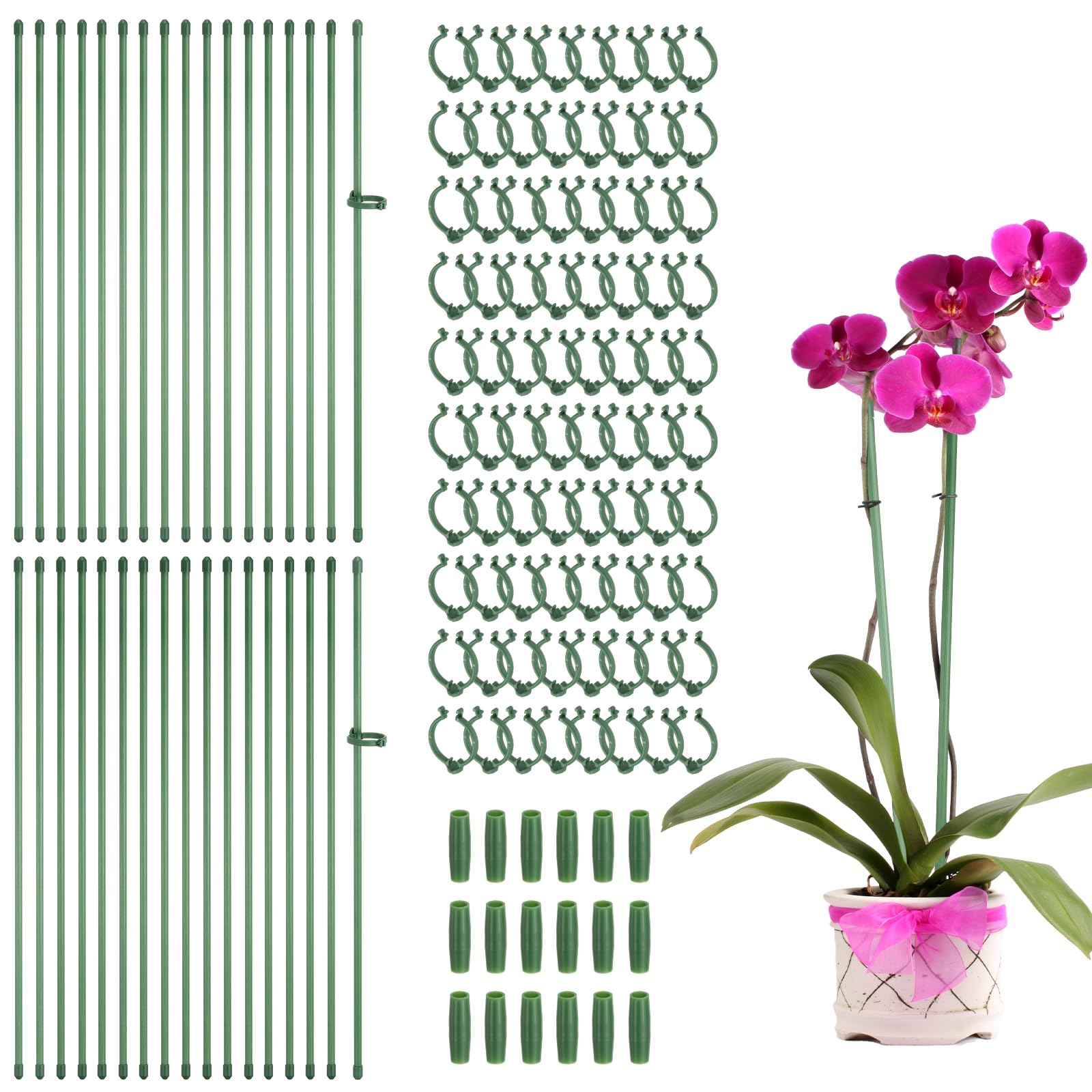 Piquets pour plantes réglables uxcell tuteurs à tige unique pour orchidée