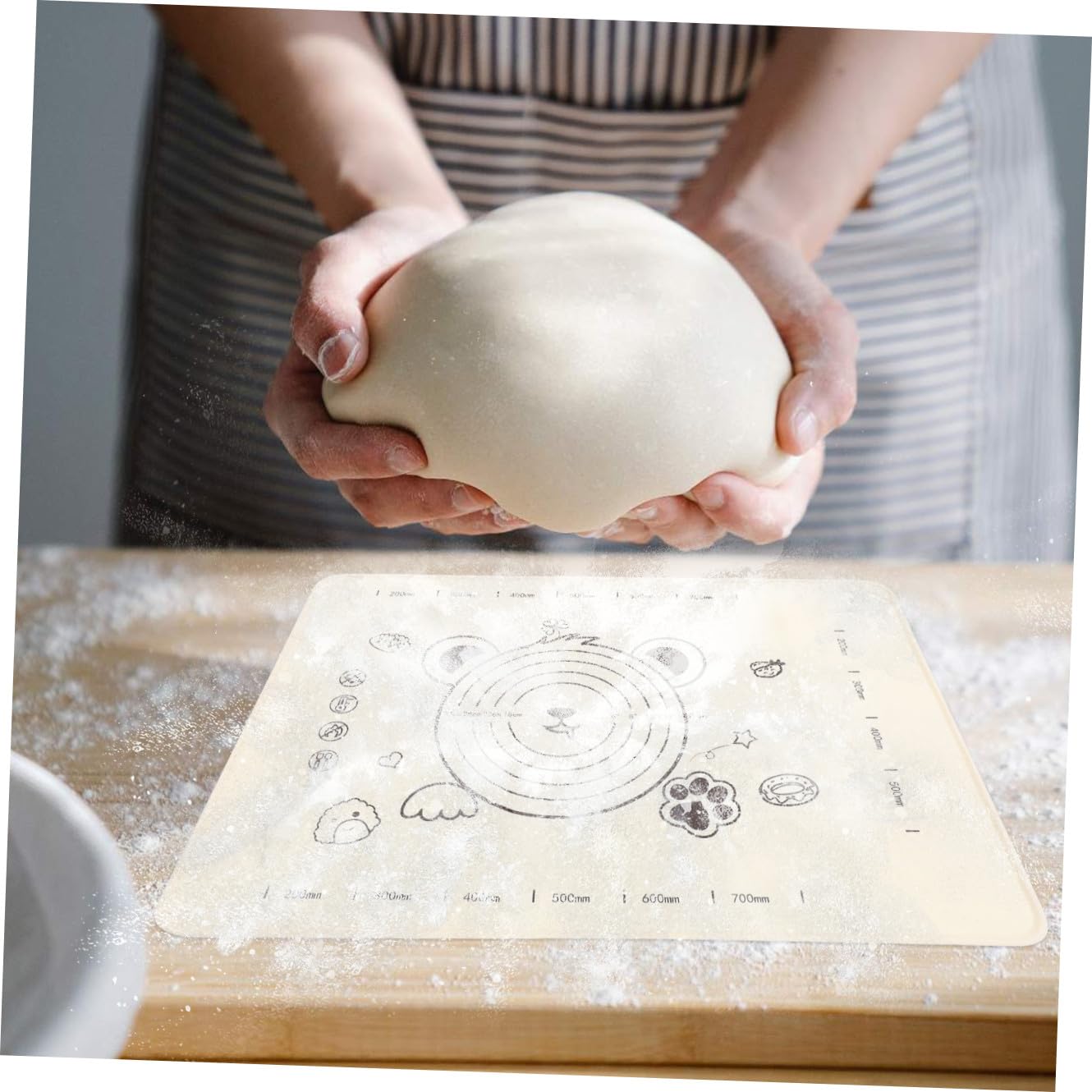 WOONEKY Alfombrilla De Antideslizante De De Alimenticio Para Repostería y Cocina Esterilla Multifuncional Para y Diseño Tapete Resistente Adherente