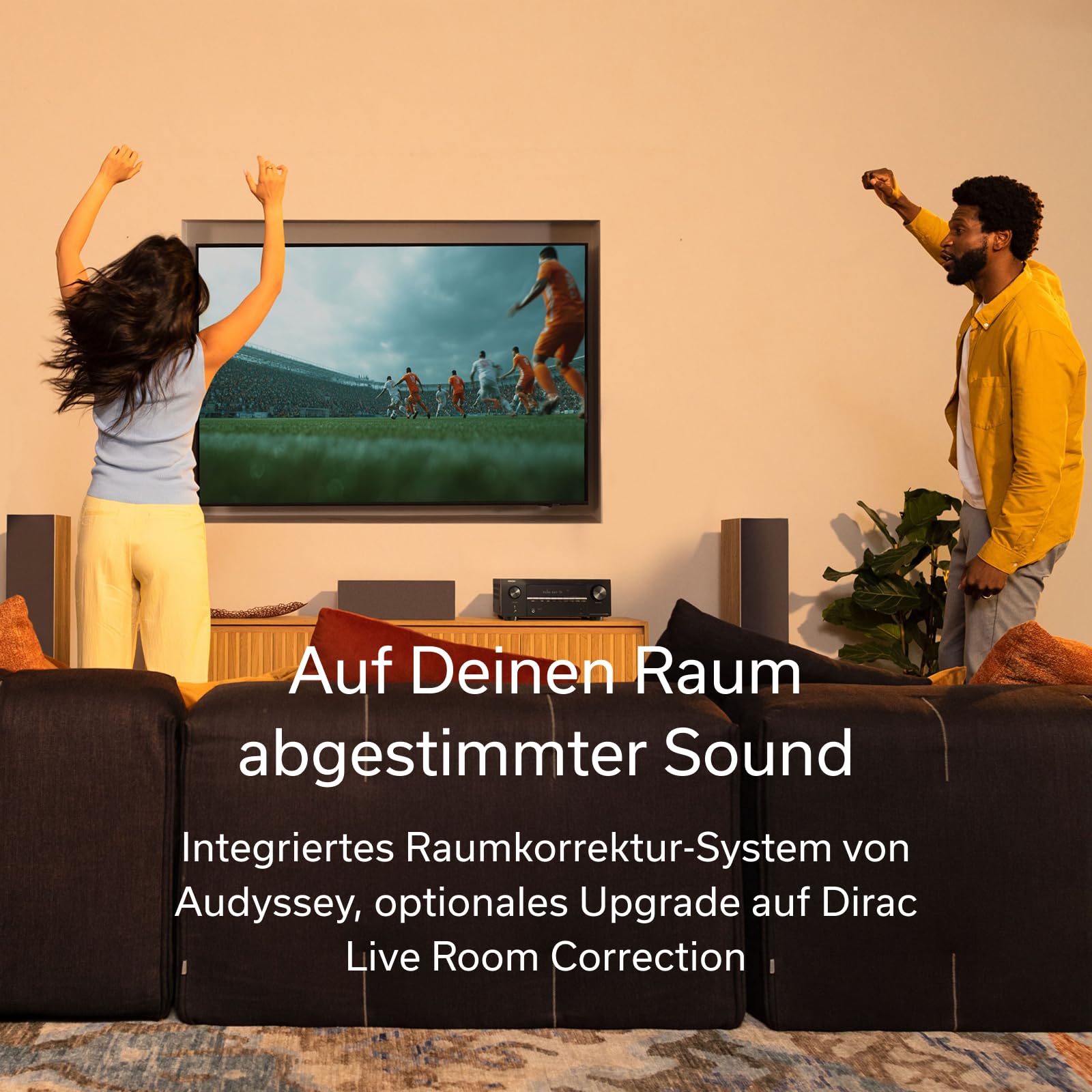 Denon AVR-X2900H DAB 7.2-Kanal AV-Receiver, HiFi Verstärker mit Dolby Atmos, DTS:X, 6X HDMI 2.1 (8K) Eingängen und 2 Ausgängen, Bluetooth, DAB+, WLAN, AirPlay 2, HEOS Multiroom