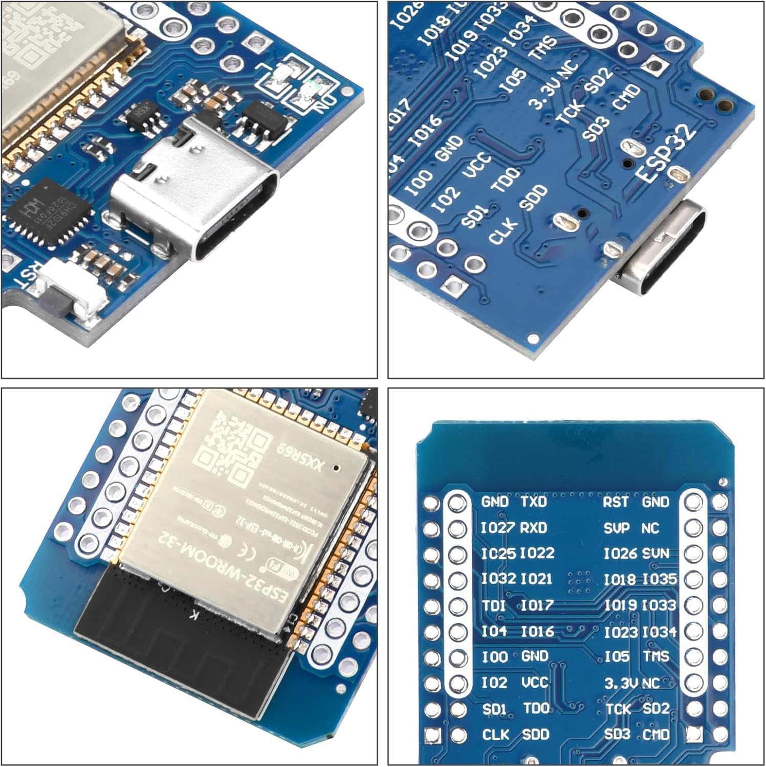 Diymore 5 Piezas para ESP32 Mini Módulo para ESP32 Placa de Desarrollo Mini Bluetooth WiFi con Chip CH9102F Compatible con Arduino IDE