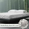 Grounding Fitted Sheet, Grounding Bed Sheet Double Size, Elastic Full Wrap Grounding Mat Earthing UK, 90% Organic Cotton + 10% Pure Silver Fiber, Natural Wellness & Healthy Earth Energy Mat