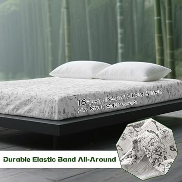 Grounding Fitted Sheet, Grounding Bed Sheet Double Size, Elastic Full Wrap Grounding Mat Earthing UK, 90% Organic Cotton + 10% Pure Silver Fiber, Natural Wellness & Healthy Earth Energy Mat