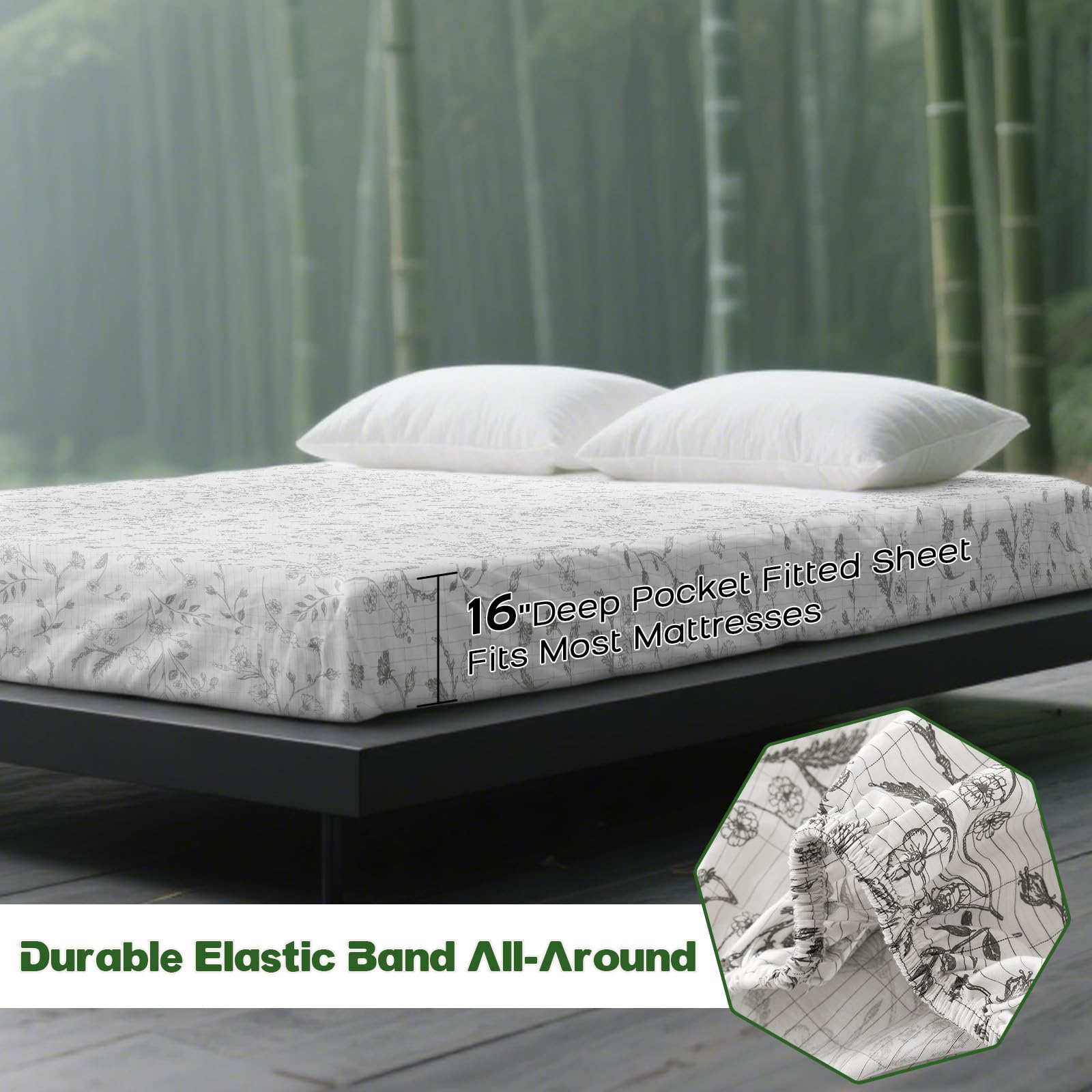 WingFly Erdung Spannbettlaken 180x200 Erdungsbettlaken mit EU Erdungskabel | Grounding Bed Sheet mit 10% Silberfaser & 90% Bio-Baumwolle für besseren Schlaf Erdungsenergie und Rückgewinnung