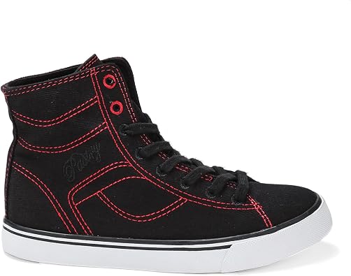 Pastry Cassatta Stretch Canvas Dance Sneakers, Black/Red, Youth/Size 3