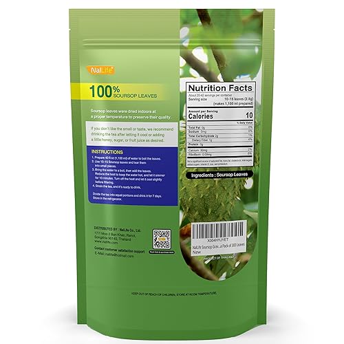 Miniatura 2 de NalLife Hojas de guanábana para té 300 hojas