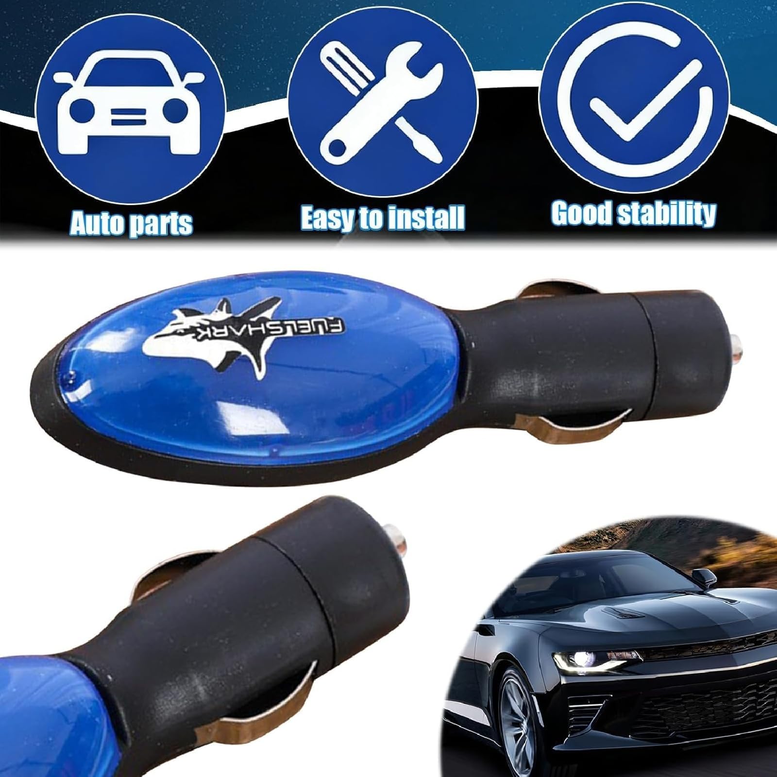 Car Fuel Saver 2pcs, 2026 New Upgrade Fuelshark Fuel Sync Device, Gas Saver for Car & Truck, Automotive Spill Saver Auto Save 10-30% on Gas Economizer (2 Pcs) - 5