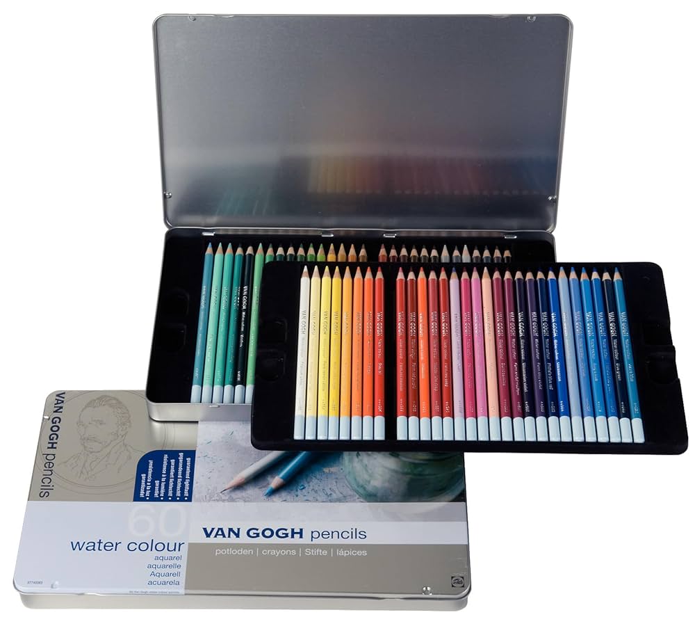 Amazon | ヴァンゴッホ 水彩色鉛筆 60色 T9774-0065 | 色鉛筆