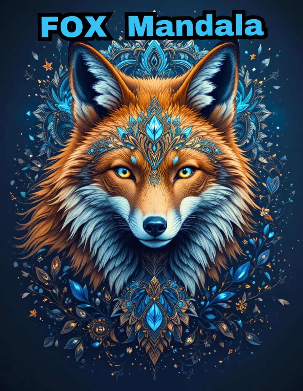 Fox Mandala Coloring Book: Intricate Animal Designs for Stress Relief and Relaxation